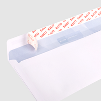 Couverts Format C6/5 (Lasche an der langen Seite), haftklebend ohne Fenster, unbedruckt weiss, Lasche