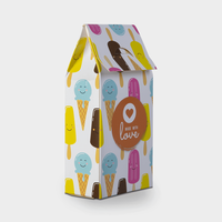 Verpackung, farbig bedruckt, Motiv