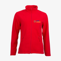 Fleecejacke, farbig bedruckt, Vorderseite