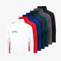 Fleecejacke, farbig bedruckt, Vorderseite