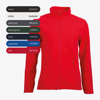 Fleecejacke, farbig bedruckt, Vorderseite