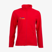 Fleecejacke, farbig bedruckt, Vorderseite