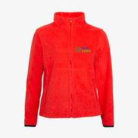 Fleecejacke, farbig bedruckt, Vorderseite