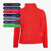 Fleecejacke, farbig bedruckt, Vorderseite