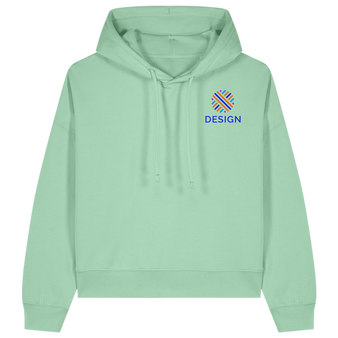 Damen-Hoodie cropped fit, Stella Nora - Stanley/Stella, mit einer Druck- oder Stickposition