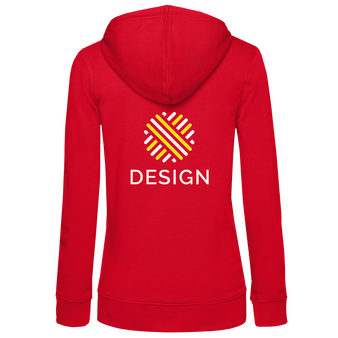 Damen-Sweatjacke, Organic - B&C Collection, Druck hinten