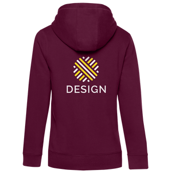 Damen-Sweatjacke, Premium - B&C Collection, Druck hinten