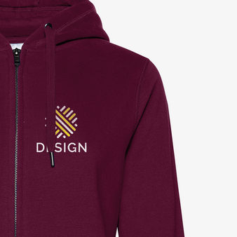 Damen-Sweatjacke, Premium - B&C Collection, Druck vorne