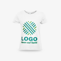 Damen-T-Shirt Basic, weiß - B&C Collection, mit zwei Druckpositionen