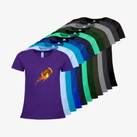 Damen-T-Shirt B&C, Premium - Motiv American Football Bunt, Farbauswahl