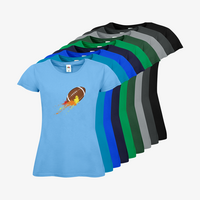 Damen-T-Shirt FOTL, Budget - Motiv American Football Bunt, Farbauswahl
