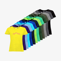 Damen-T-Shirt B&C, Basic - Motiv American Football EKG-Linie, Farbauswahl