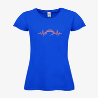 Damen-T-Shirt FOTL, Budget - Motiv American Football EKG-Linie