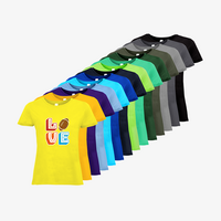 Damen-T-Shirt B&C, Basic - Motiv American Football Love, Farbauswahl