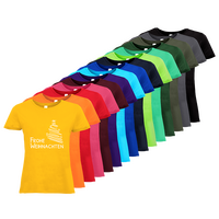 Damen-T-Shirt B&C, Basic - Motiv Frohe Weihnachten, Farbauswahl