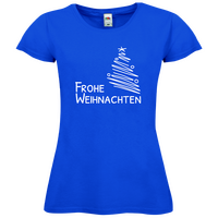 Damen-T-Shirt FOTL, Budget - Motiv Frohe Weihnachten
