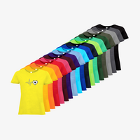 Damen-T-Shirt B&C, Basic - Motiv Fußball EKG-Linie, Farbauswahl