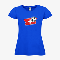Damen-T-Shirt FOTL, Budget - Motiv Fußball Schweiz