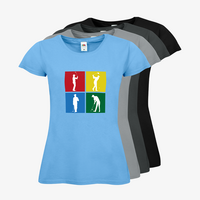 Damen-T-Shirt FOTL, Budget - Motiv Golf Quadrat, Farbauswahl