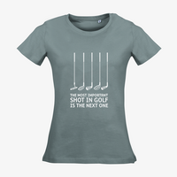 Damen-T-Shirt Russell, Organic - Motiv Golf Shot