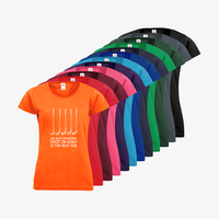 Damen-T-Shirt FOTL, Basic Rundhals - Motiv Golf Shot, Farbauswahl