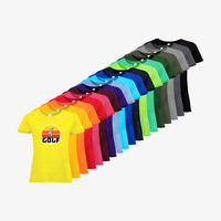 Damen-T-Shirt B&C, Basic - Motiv Golf Sonnenuntergang, Farbauswahl