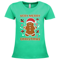 Damen-T-Shirt B&C, Premium - Motiv Lebkuchen