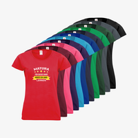 Damen-T-Shirt FOTL, Basic Rundhals - Motiv Matura Lernen, Farbauswahl