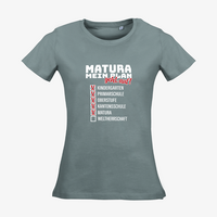 Damen-T-Shirt Russell, Organic - Motiv Matura Plan
