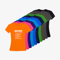 Damen-T-Shirt B&C, Organic - Motiv Matura Plan