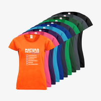 Damen-T-Shirt FOTL, Basic Rundhals - Motiv Matura Plan