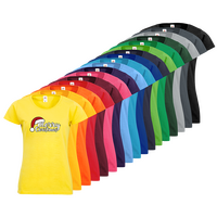 Damen-T-Shirt FOTL, Basic Rundhals - Motiv Merry Christmas, Farbauswahl