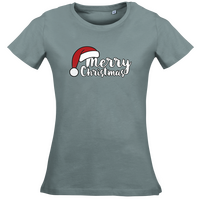 Damen-T-Shirt Russell, Organic - Motiv Merry Christmas