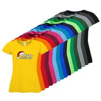 Damen-T-Shirt FOTL, Budget - Motiv Merry Christmas, Farbauswahl
