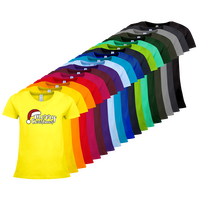 Damen-T-Shirt B&C, Premium - Motiv Merry Christmas, Farbauswahl