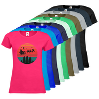 Damen-T-Shirt FOTL, Premium - Motiv Weihnachtshimmel, Farbauswahl