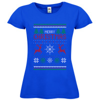 Damen-T-Shirt FOTL, Budget - Motiv Weihnachtsstrickpulli