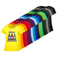 Damen-T-Shirt B&C, Premium - Motiv Weihnachtswichtel, Farbauswahl