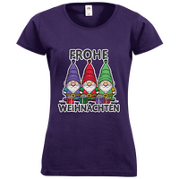 Damen-T-Shirt FOTL, Basic Rundhals - Motiv Weihnachtswichtel