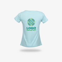 Damen T-Shirt, Organic - Russell, Rueckseite