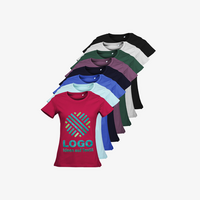 Damen T-Shirt, Organic - Russell, Farbuswahl