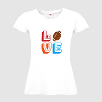Damen-T-Shirt FOTL, Budget - Motiv American Football Love