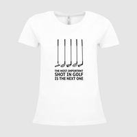 Damen-T-Shirt B&C, Premium - Motiv Golf Shot