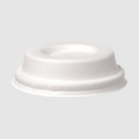 Deckel für Bagasse-Dressingbecher rund 45 ml, weiß, unbedruckt