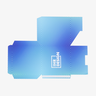 Wuerfe, farbig bedruckt, Motiv, flach