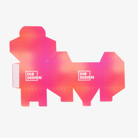 Wuerfe, farbig bedruckt, Motiv, flach