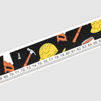 Diamant Wasserwaage 100 cm mit Skala, 4/0-farbig einseitig bedruckt