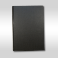 Hardcover, schwarz, liegend, geschloassen