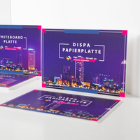 Platte, farbig bedruckt, rechteckig