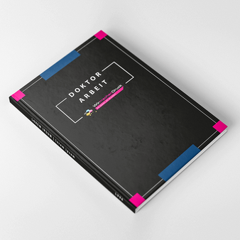 Hardcover Bindung, farbig bedruckt, schwarz, liegend